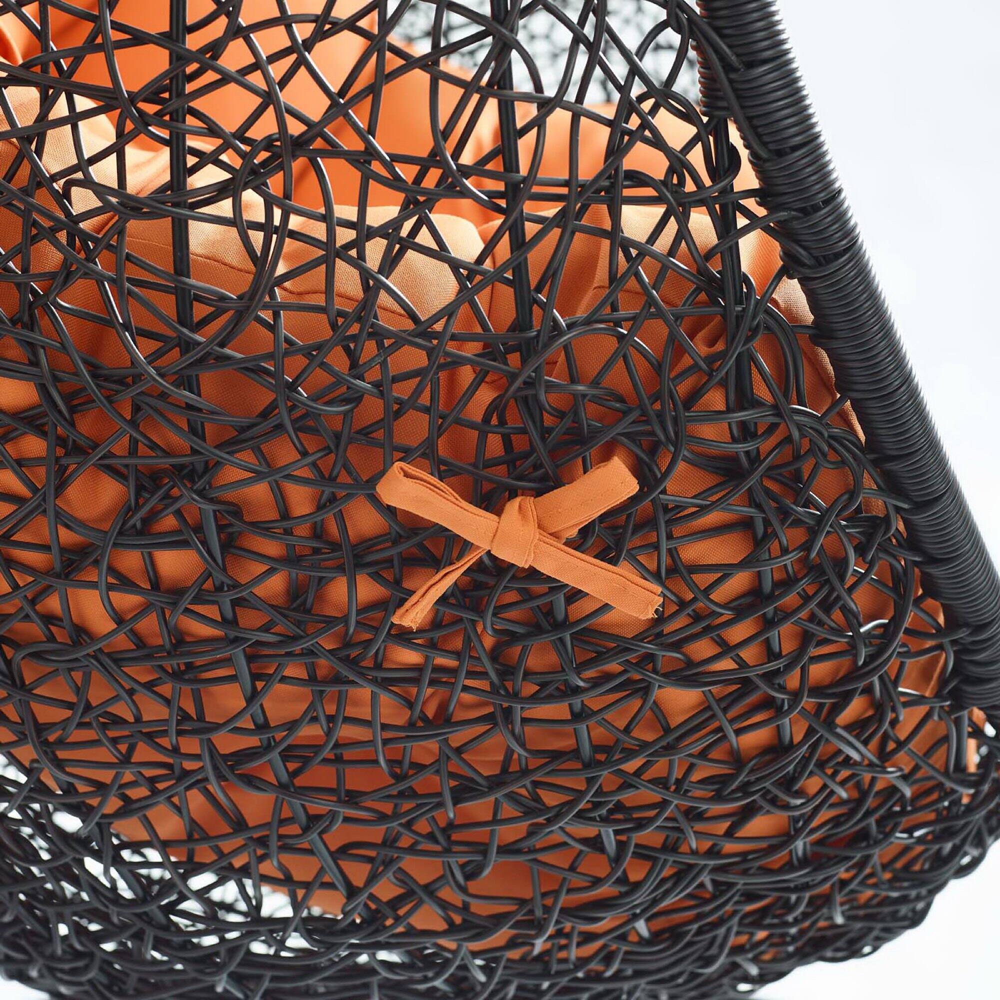 Alt View 1. Modway - Encase Swing Outdoor Patio Lounge Chair by Modway - Orange.