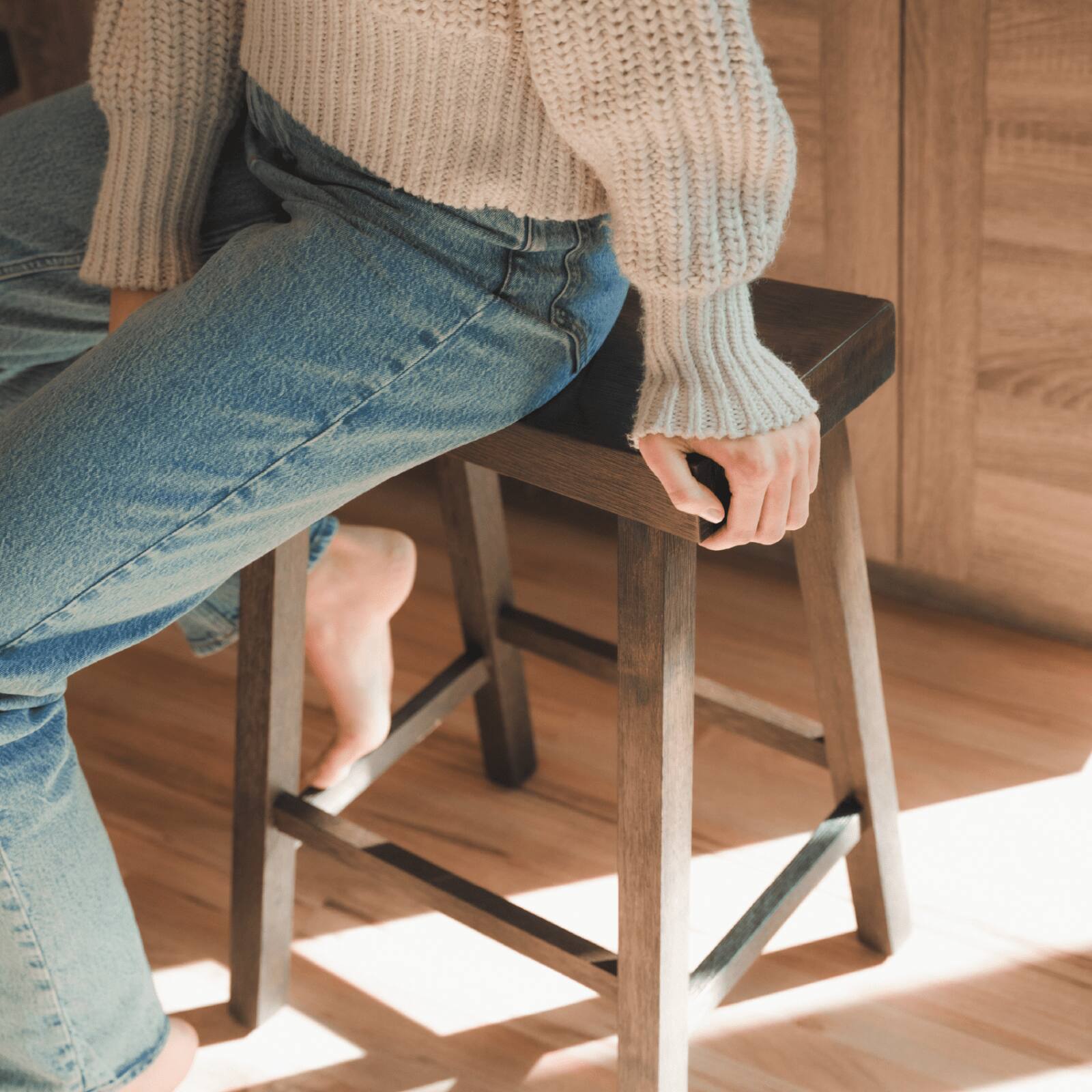 Alt View 2. Maven Lane - 27" Vincent Counter Stool in Antiqued Brown Finish - Antiqued Brown.
