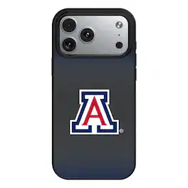 Keyscaper - NCAA - Arizona Wildcats Linen Logo iPhone Magnetic Bump Case - 15 - Black