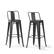 Angle. Simpli Home - Rayne 30 inch Metal Bar Stool (Set of 2) - Grey.