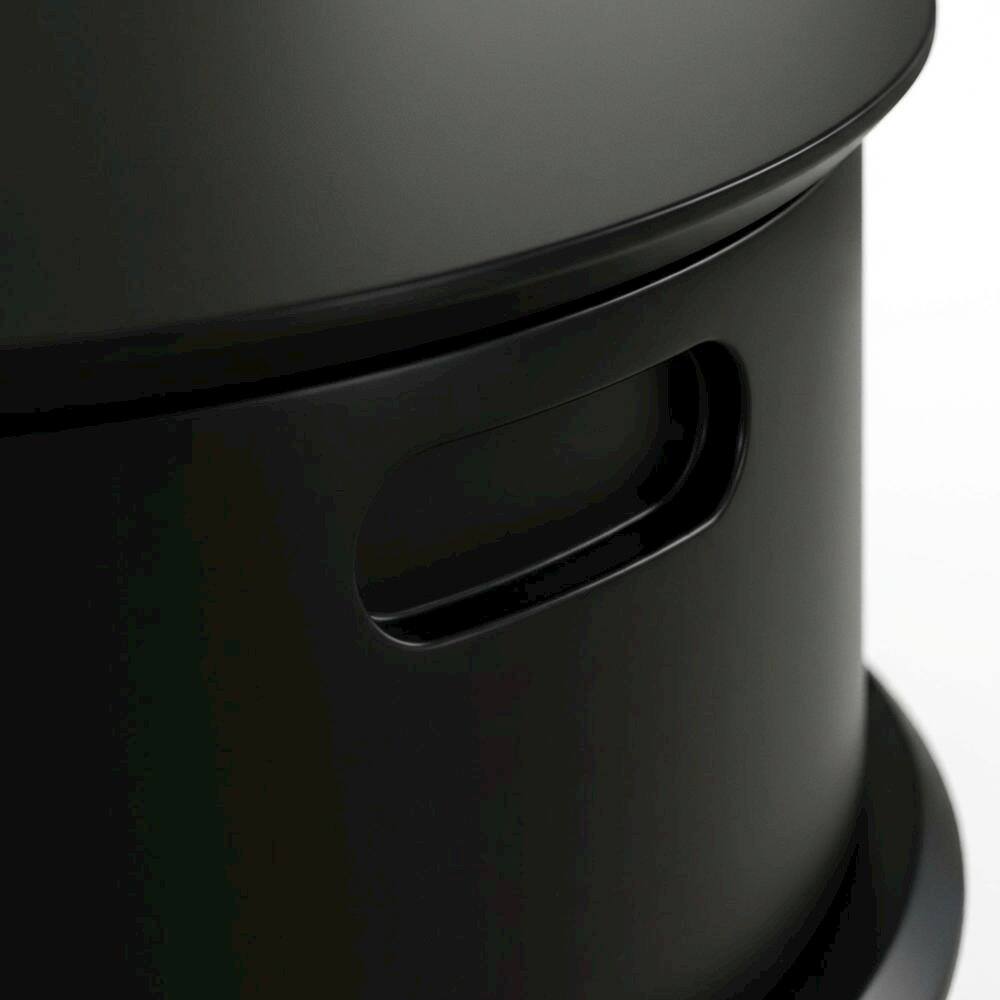 Back. FurniFact - Black Bedroom Nightstand with Modern Design and Durable Construction - Brown.