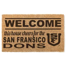 Jardine - San Francisco Dons 18" x 30" Welcome Doormat - Brown