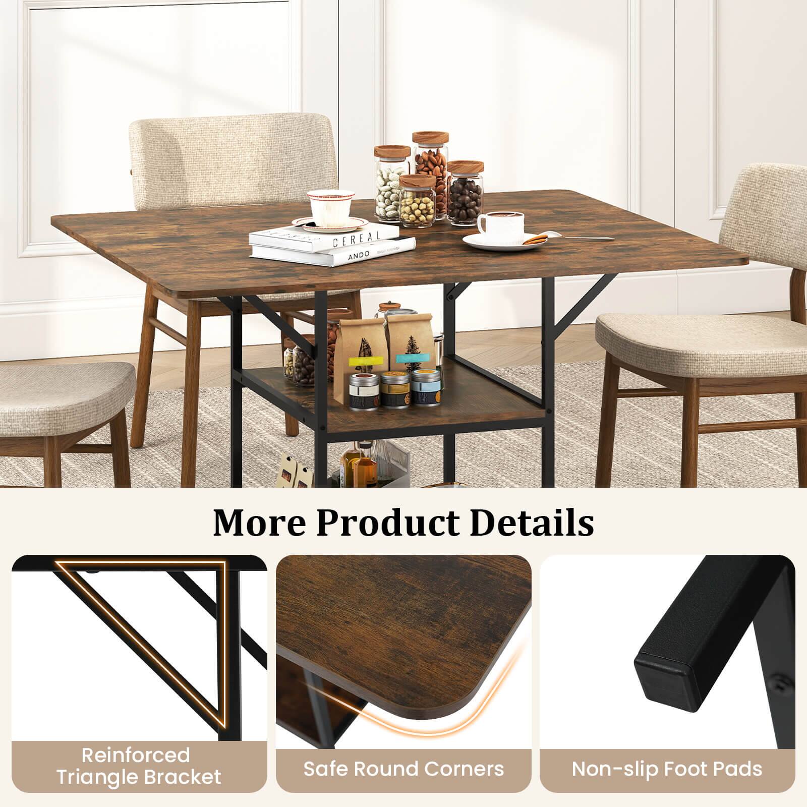 CEREAL ANDO

More Product Details

Reinforced Triangle Bracket
Safe Round Corners
Non-slip Foot Pads