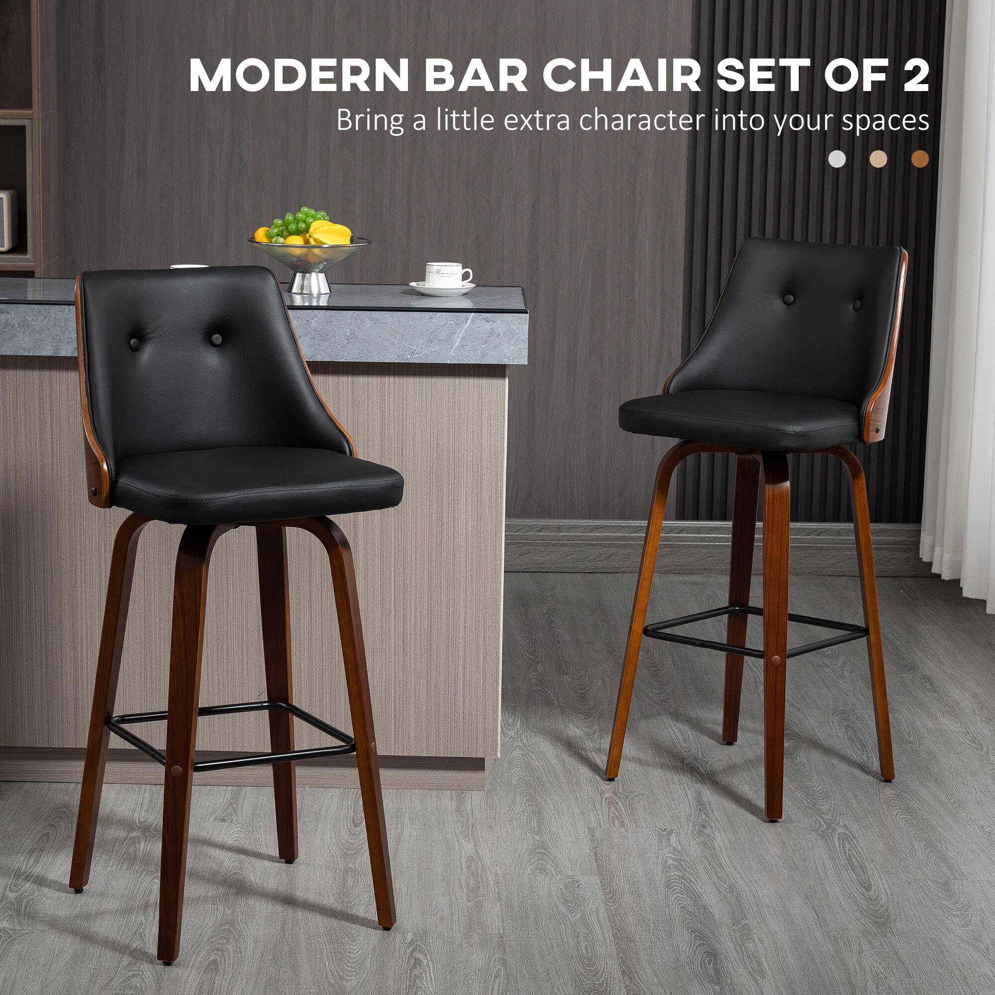 MODERN BAR CHAIR SET OF 2  
Bring a little extra character into your spaces