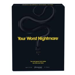 SpinMaster Games - Pressman Your Worst Nightmare Party Game, 300 Fear Cards, Ages 12+, 2–4 Players - Black