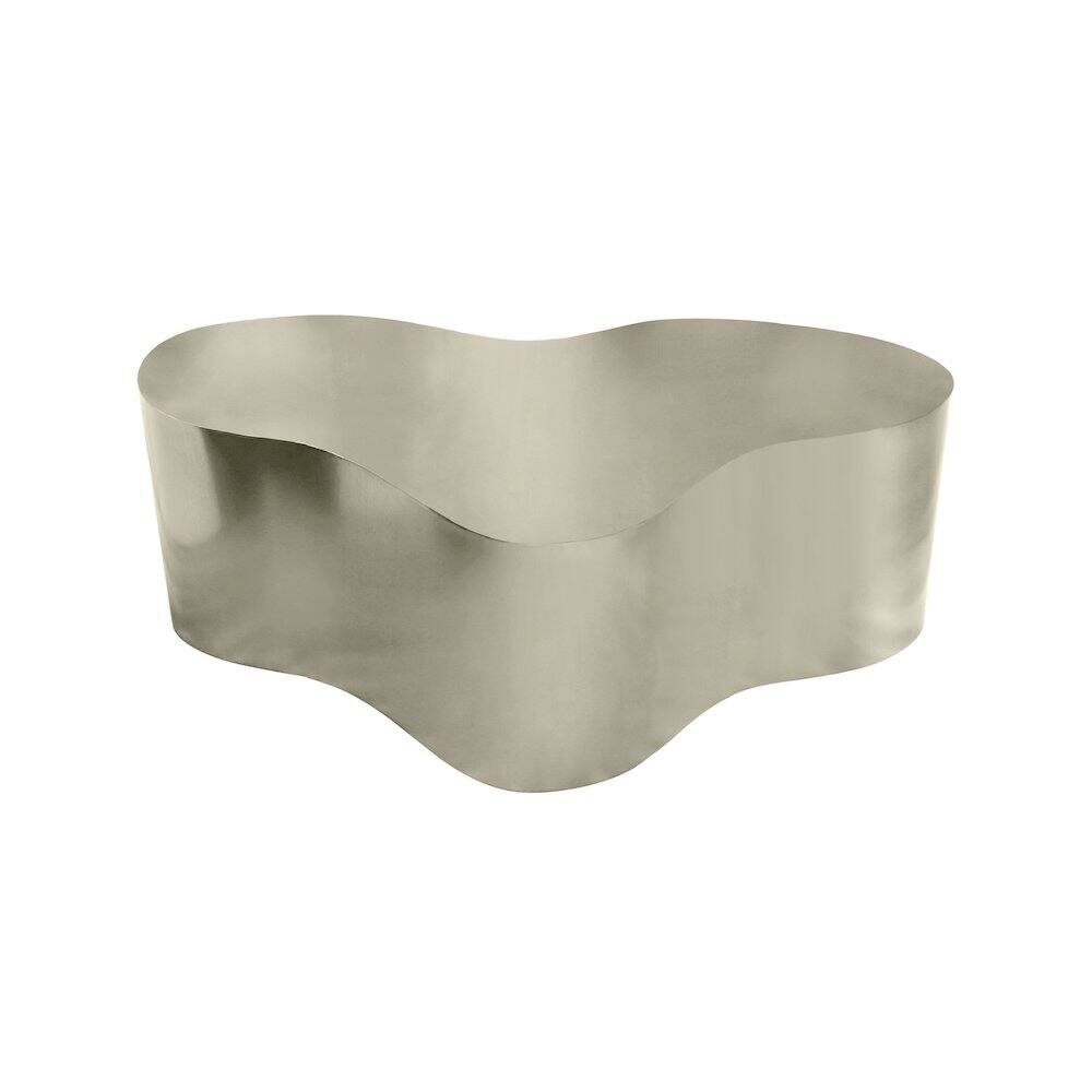Alt View 2. Meridian Furniture - Tevere Silver Coffee Table - Silver.