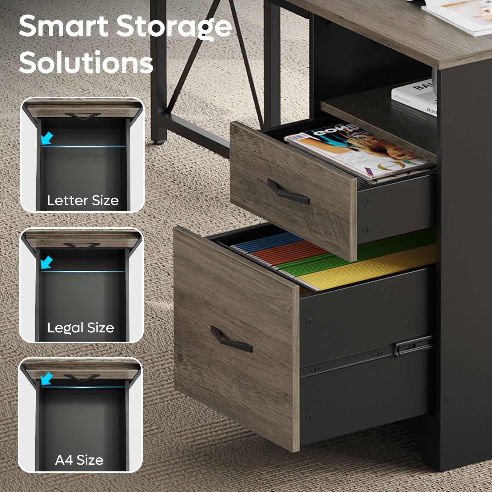 Smart Storage Solutions:

* Letter Size
* Legal Size
* A4 Size