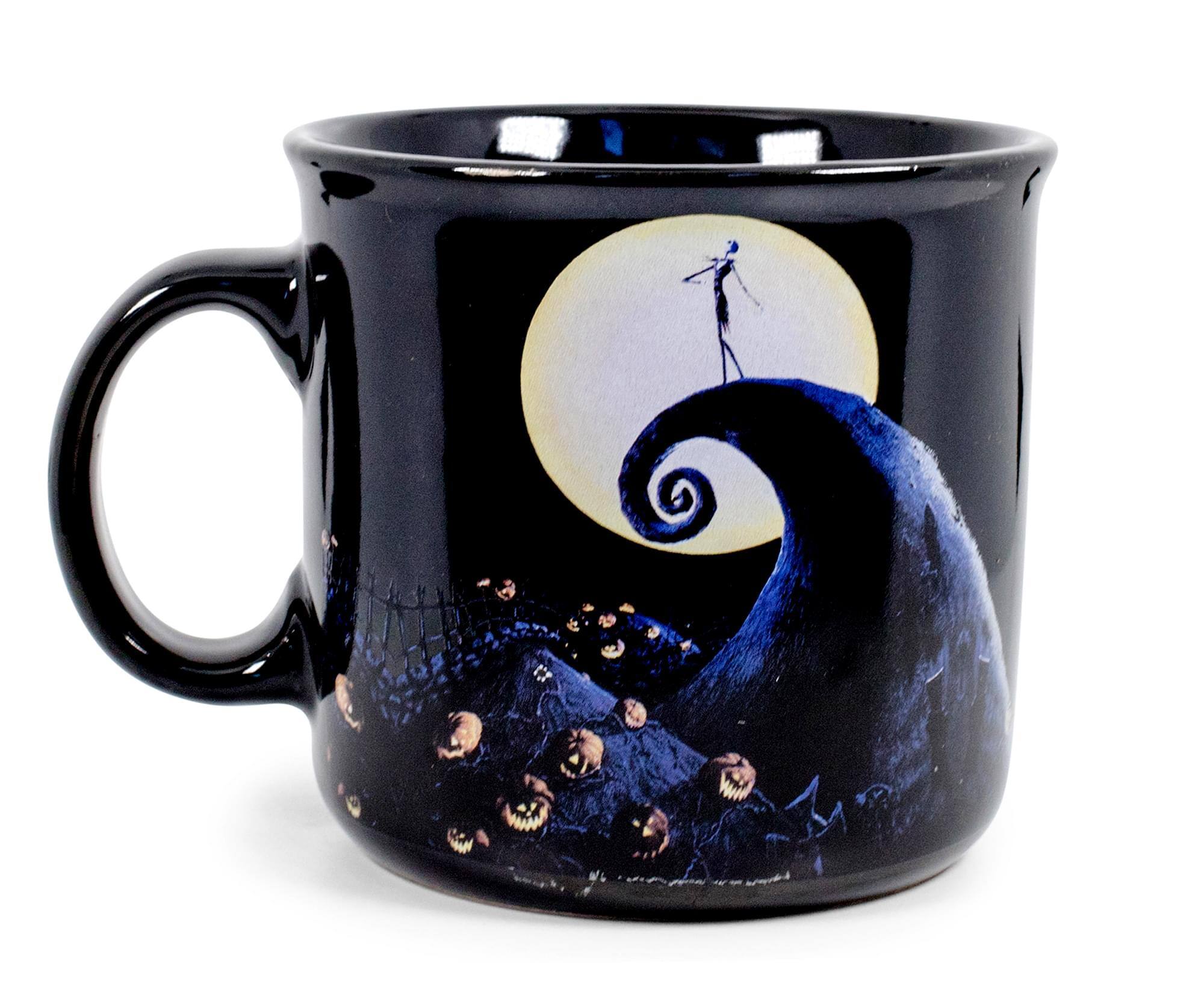 Disney - The Nightmare Before Christmas Jack Skellington Camper Mug | Holds 20 Ounces - Black