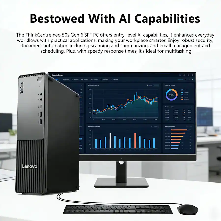 Lenovo ThinkCentre neo 50s Desktop AMD Ryzen 7 250 with 64GB DDR5 RAM ...