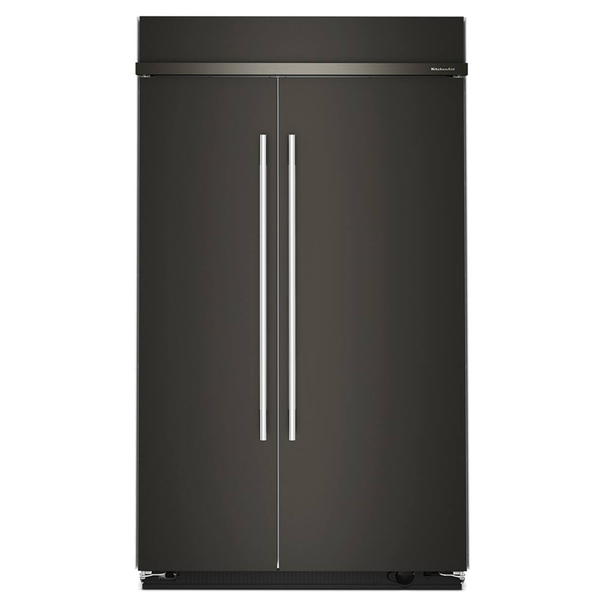 Alt View 2. KitchenAid - 30 Cu. Ft. Built-In Side-by-Side Refrigerator with Platinum Interior - Black Ore.