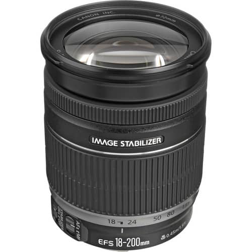 Canon - EF-S 18-200mm F/3.5-5.6 is Standard Zoom Lens for DSLR Cameras International Version