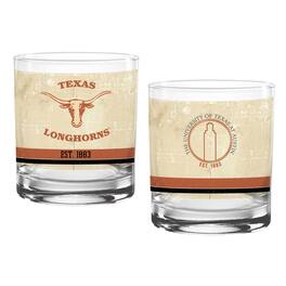 Indigo Falls - Texas Longhorns Two-Pack 14oz. Tan Vintage Glass Set - Multicolor