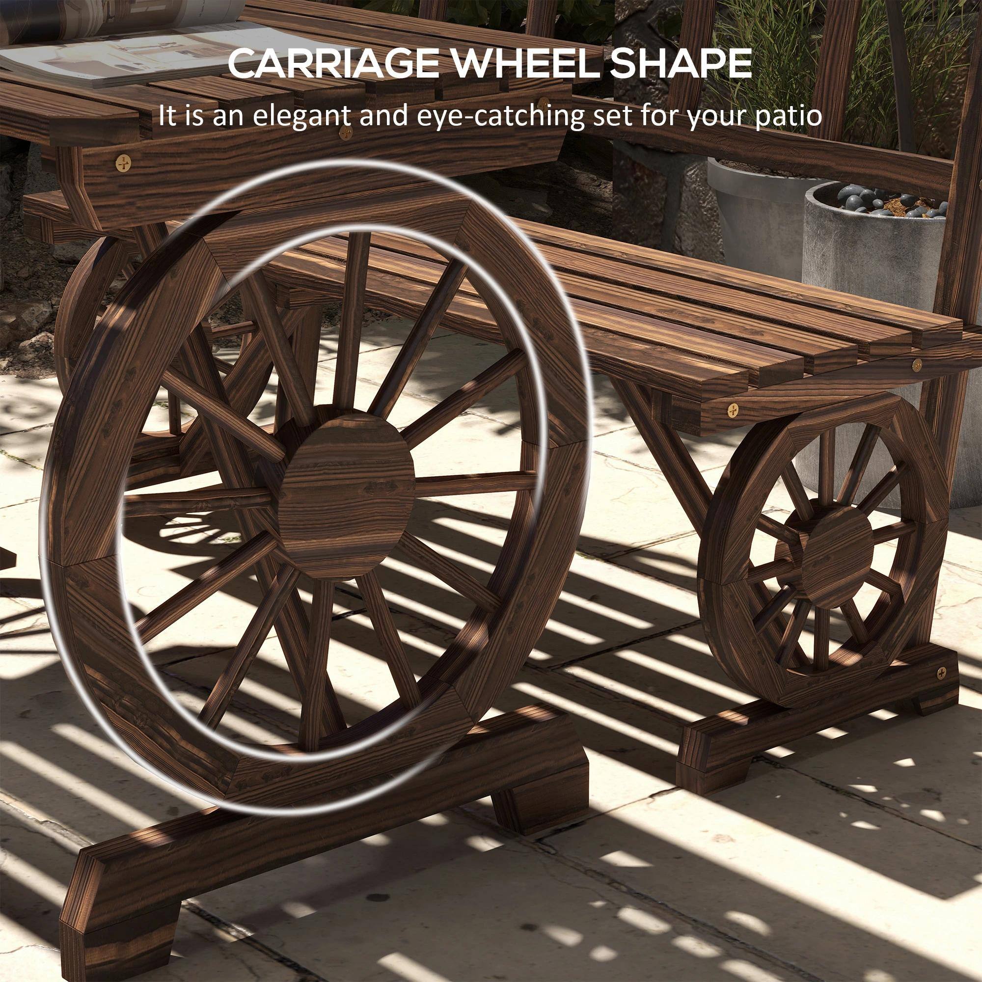 CARRIAGE WHEEL SHAPE

It is an elegant and eye-catching set for your patio