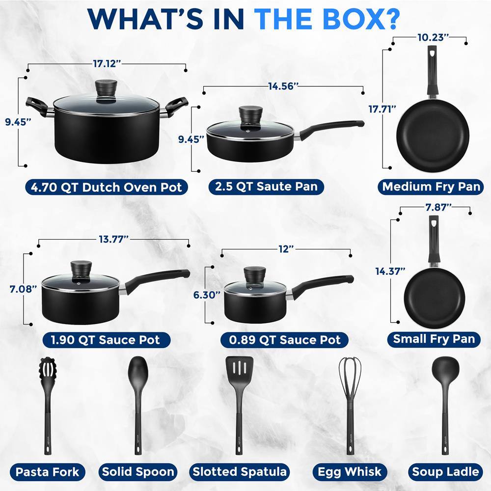 SereneLife - Kitchenware Pots & Pans Basic Kitchen - Thumbnail 4