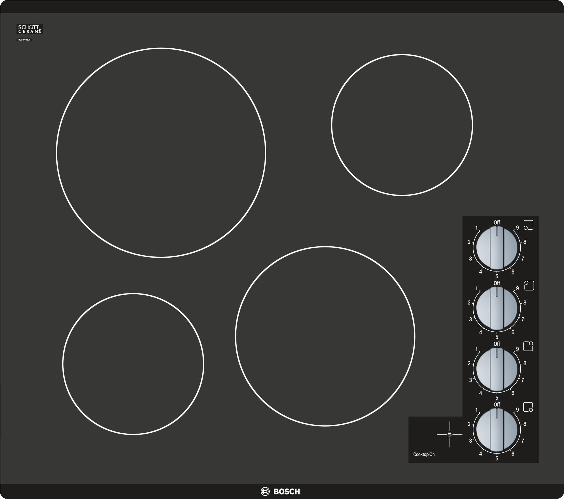 SCHOTT CERAN
1 of 9
Cooktop On
BOSCH