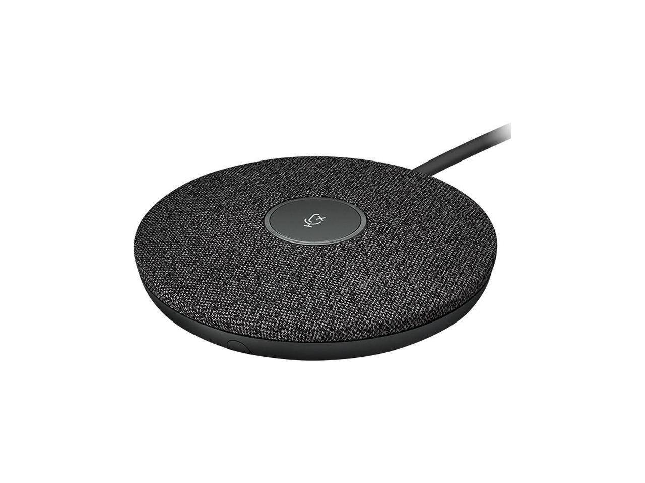 Alt View 3. Logitech - Logitech Rally Mic Pod, Modular Microphone for Rally, Rally Bar and Rally Bar Mini | 989-000430 - Black.