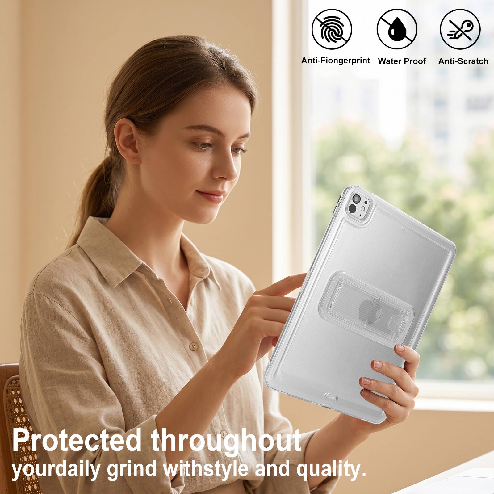 Anti-Fingerprint Water Proof Anti-Scratch Protected throughout your daily grind with style and quality.