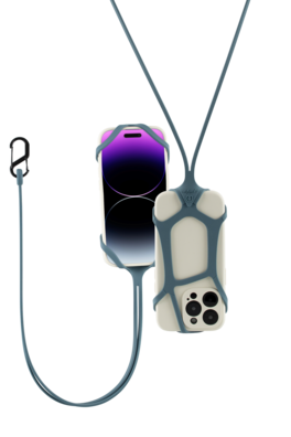 Pulpo Leash - Pulpo Safety Cell Phone Lanyard Grey - Gray