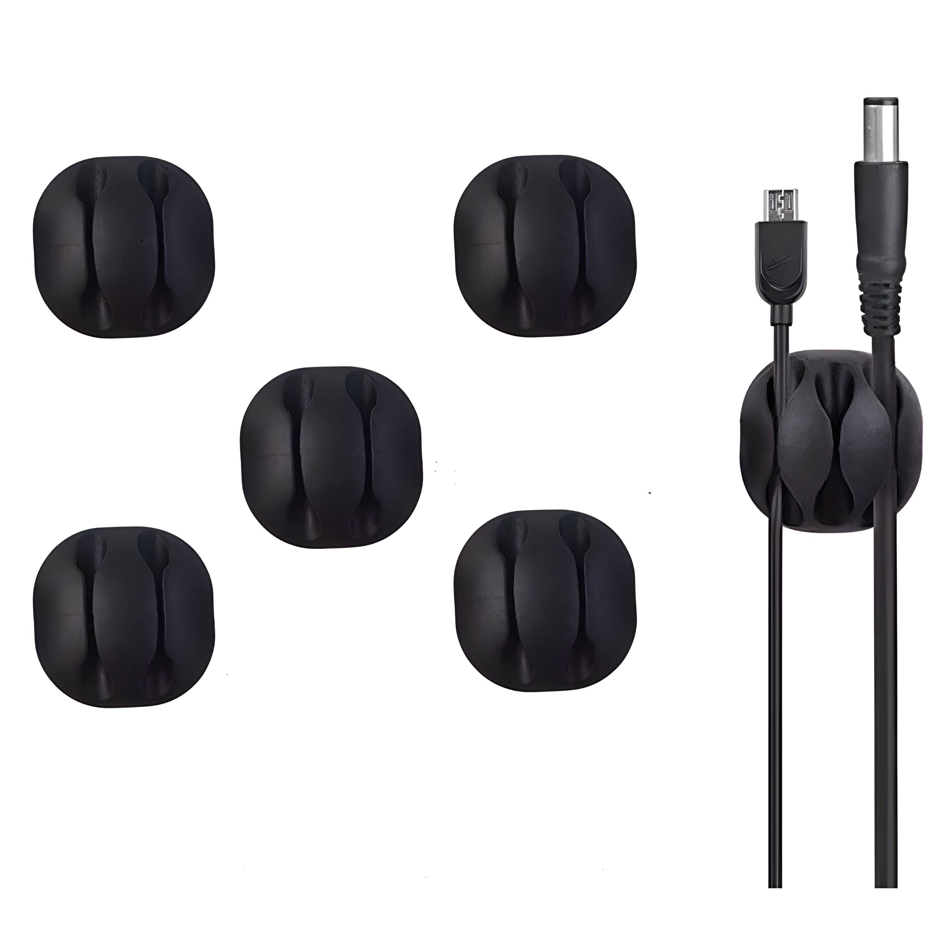 Front. Kitcheniva - 6-Pack Cable Reel Organizers Set Cord Management - Black.