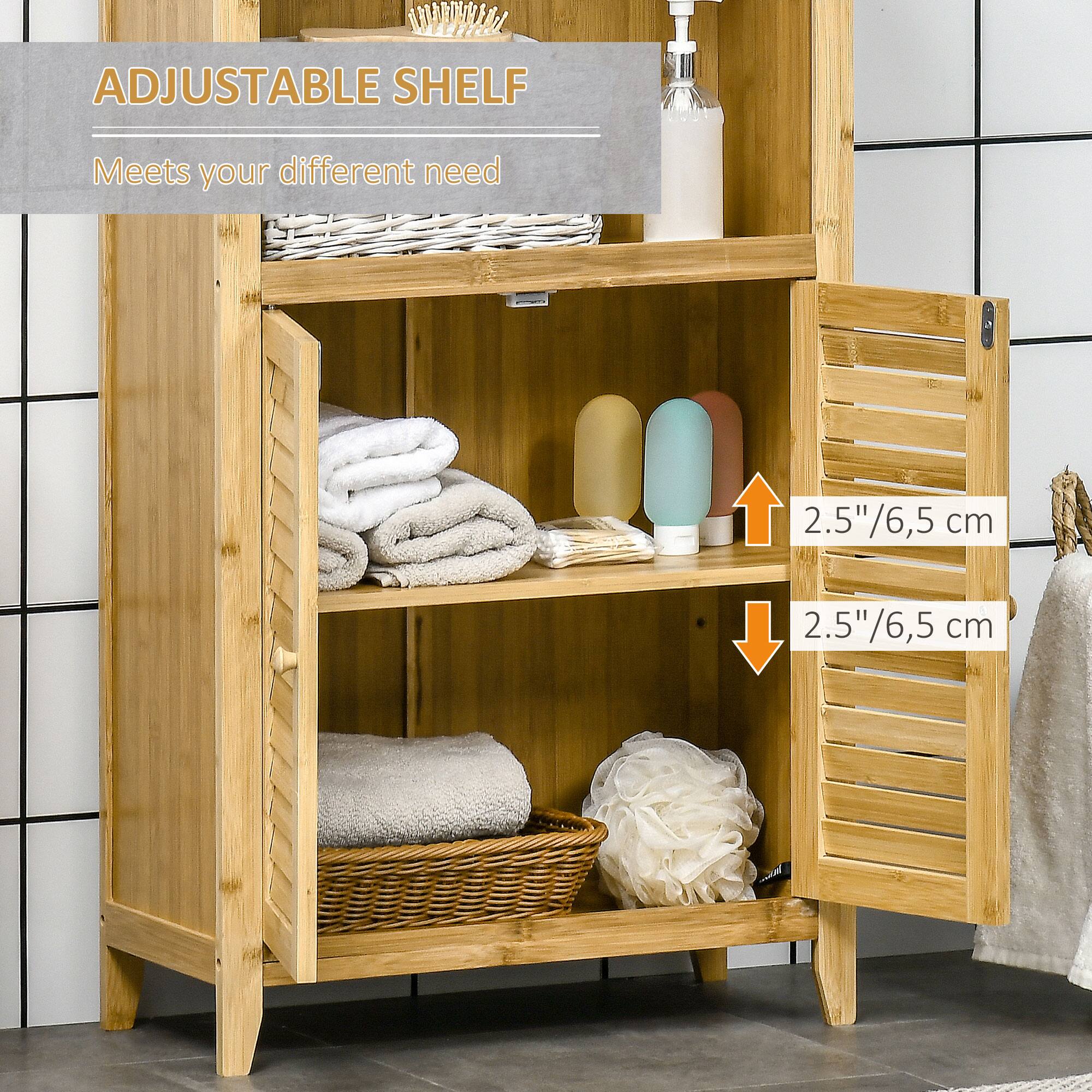 ADJUSTABLE SHELF Meets your different need 2.5"/6,5 cm 2.5"/6,5 cm 2.5" cm