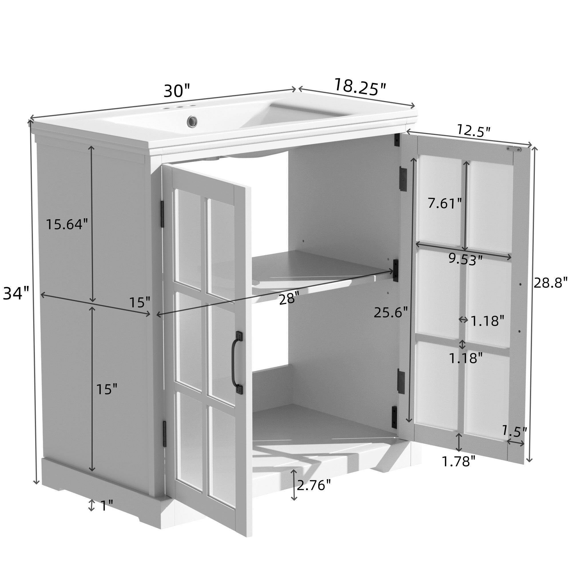 - 30"
- 18.25"
- 12.5"
- 15.64"
- 7.61"
- 34"
- 15"
- 28"
- 25.6"
- 9.53"
- 1.18"
- 28.8"
- 1.18"
- 15"
- 1.5"
- 2.76"
- 1.78"