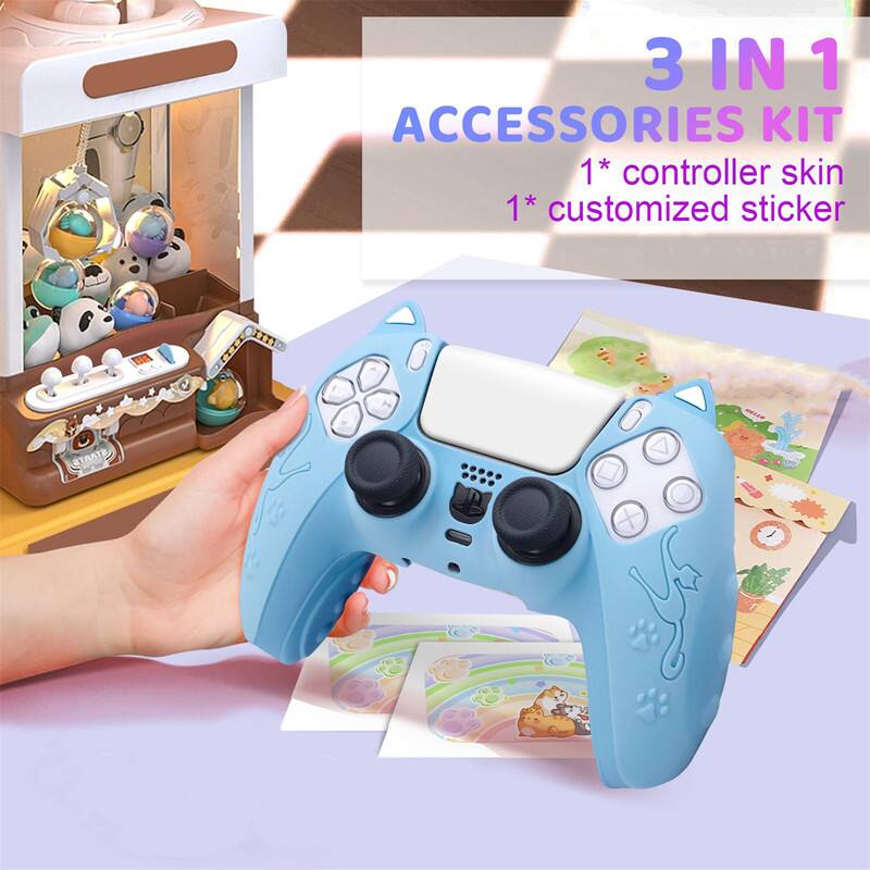 3 IN 1 ACCESSORIES KIT  
1* controller skin  
1* customized sticker