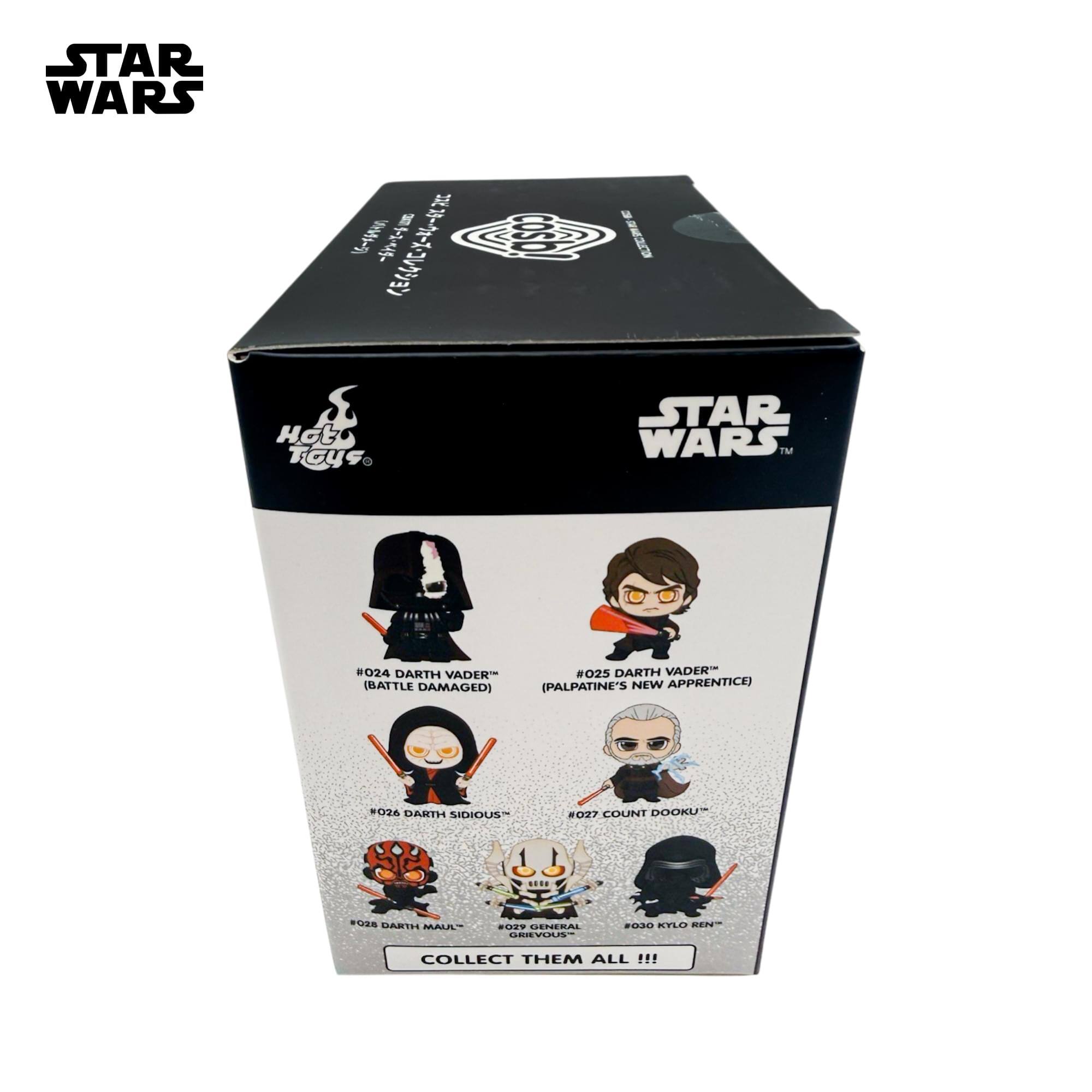 STAR WARS UM i E Hot Toys. STAR WARS 1M #024 DARTH VADER (BATTLE DAMAGED) #025 DARTH VADER (PALPATINE'S NEW APPRENTICE) #026 DARTH SIDIOUS #027 COUNT DOOKU #028 DARTH MAUL #029 GENERAL GRIYOUS #030 KYLO REN COLLECT THEM ALL