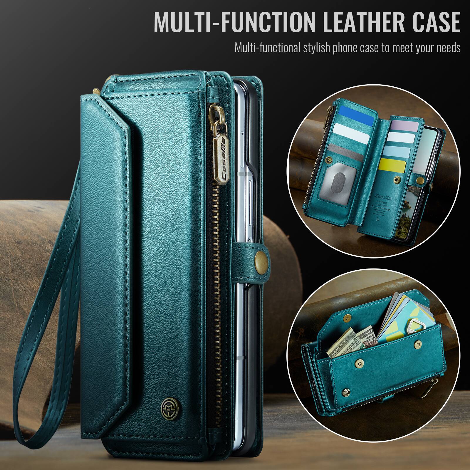 MULTI-FUNCTION LEATHER CASE  
Multi-functional stylish phone case to meet your needs