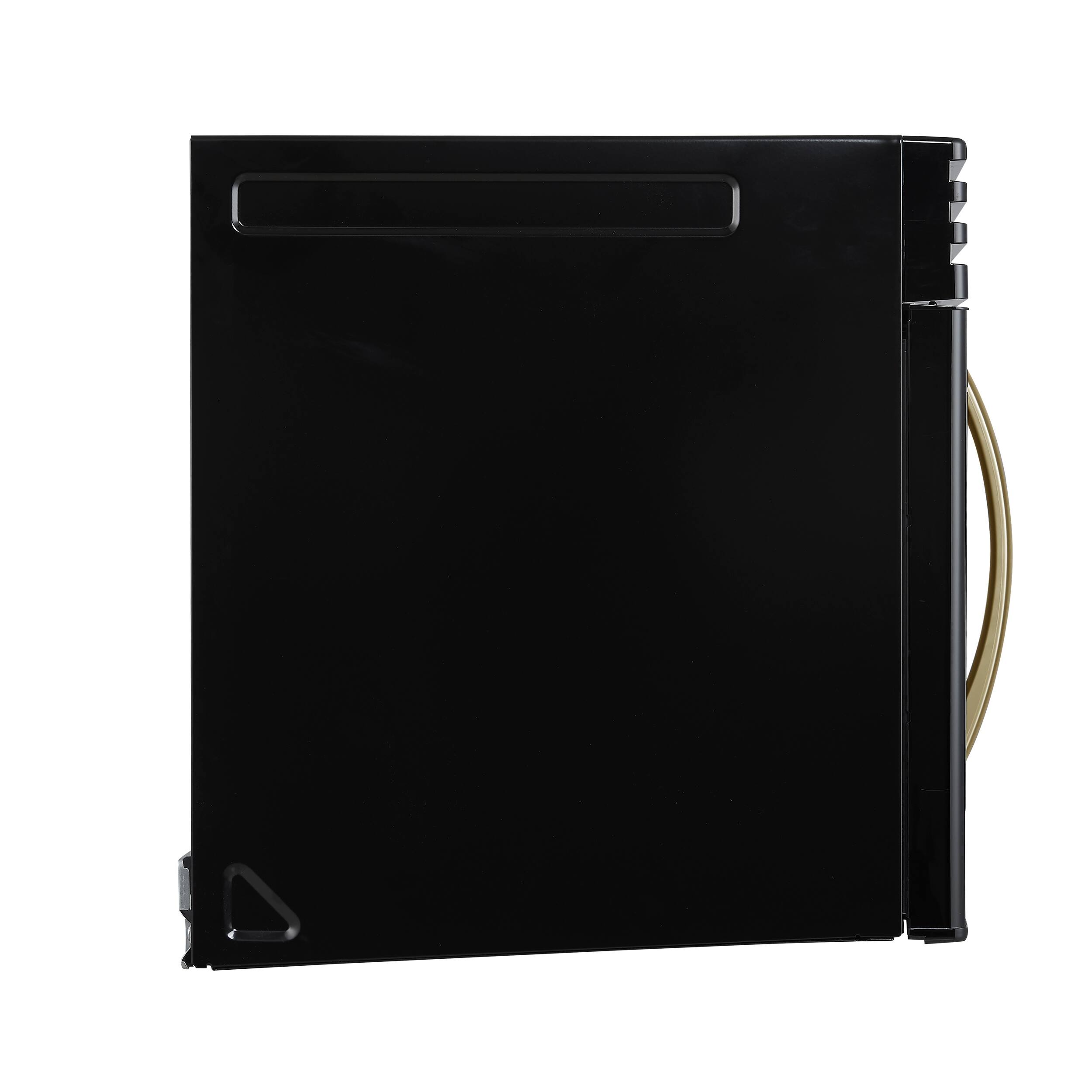 Left. Forno Appliances - Scalo 1.6 Cu. Ft. Over-the-Range Microwave with Sensor Cooking and Auto-Defrost - Black.