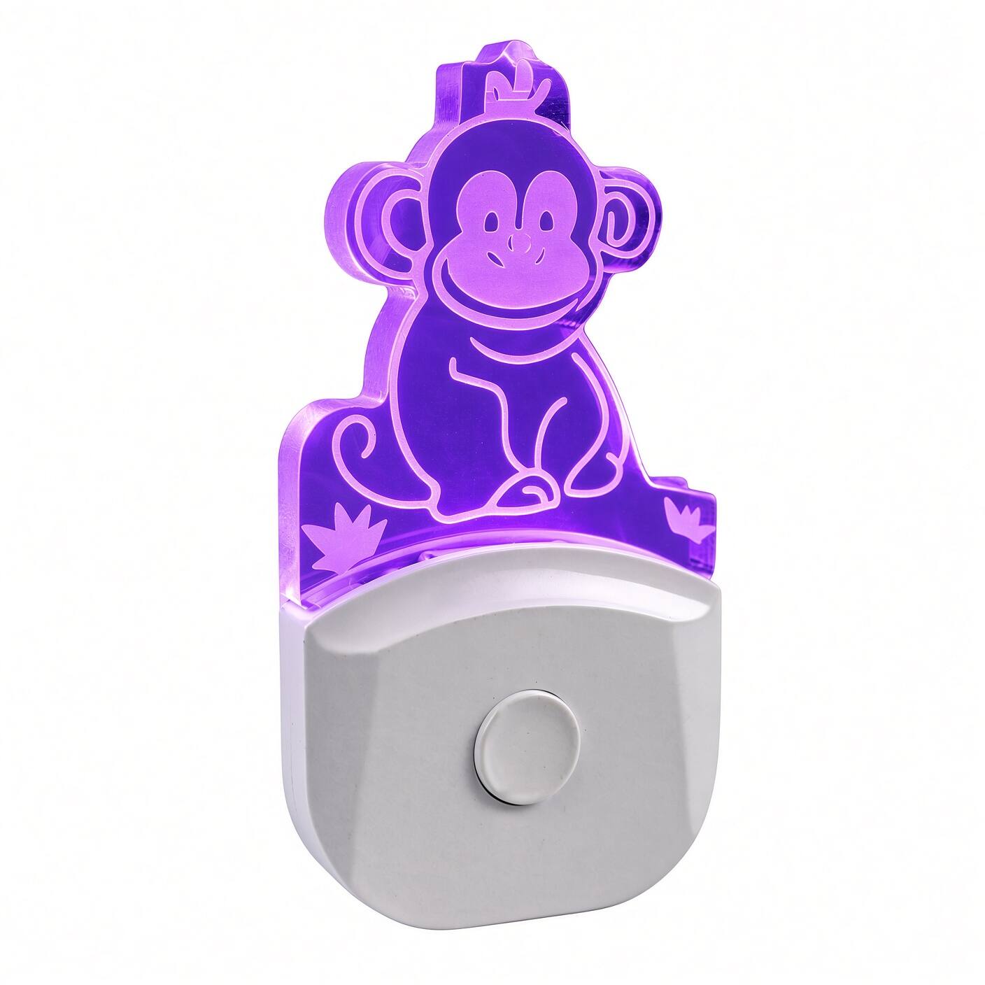 Alt View 9. MOBI - MOBI WallMate Plug-In Nightlight Safari Themed - Monkey.