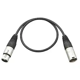 Sony - EC05X3F5M 19.7" Shotgun Mic Cable for ECM Series Microphones, 3-Pin XLR (Female) to 5-pin XLR (Male)