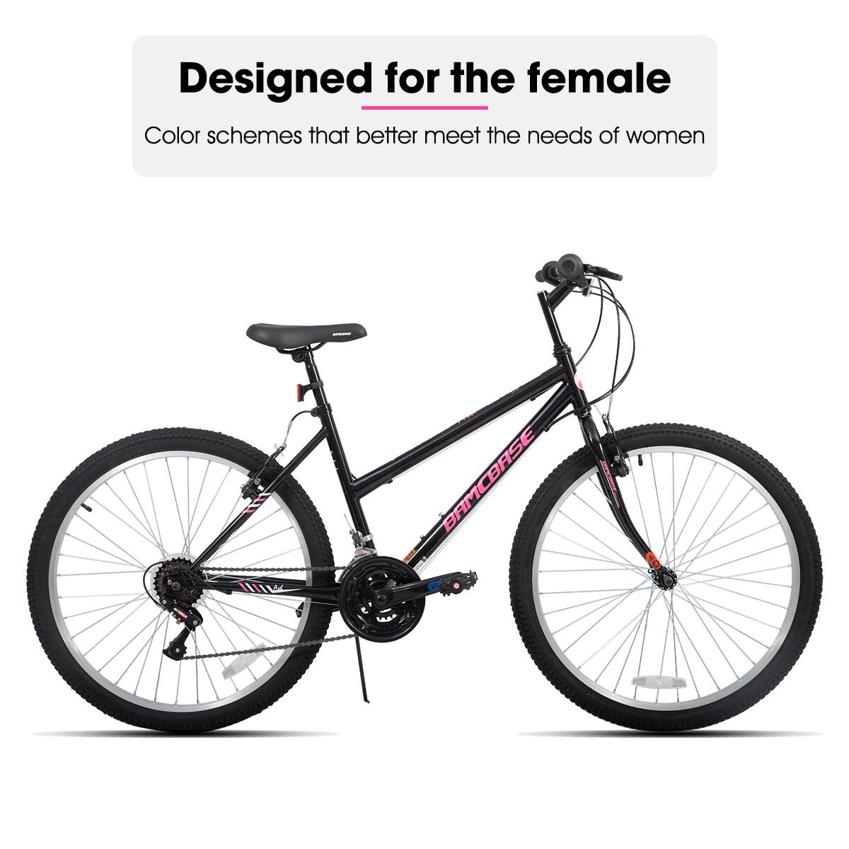 Designed for the female  
Color schemes that better meet the needs of women
