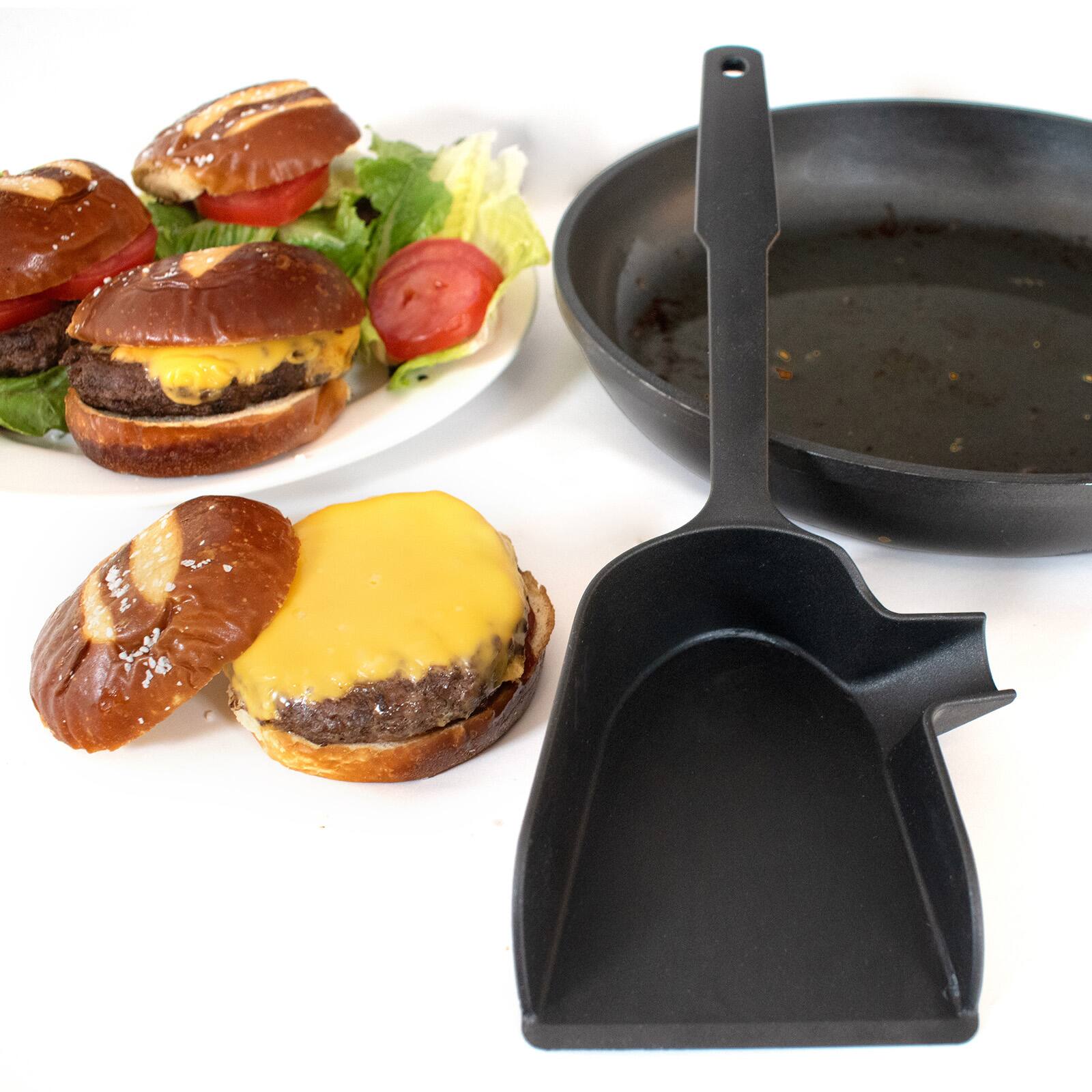Alt View 5. Norpro - Spunnel Deluxe Spatula with Built In Funnel, Black - Black.