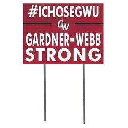 Jardine - Gardner-Webb Bulldogs 18'' x 24'' I Chose Lawn Sign - Red