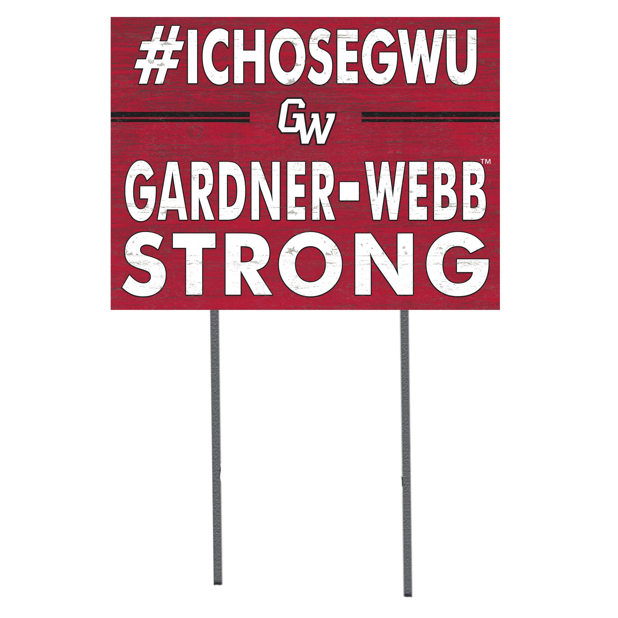 Gardner-Webb Bulldogs 18'' x 24'' I Chose Lawn Sign