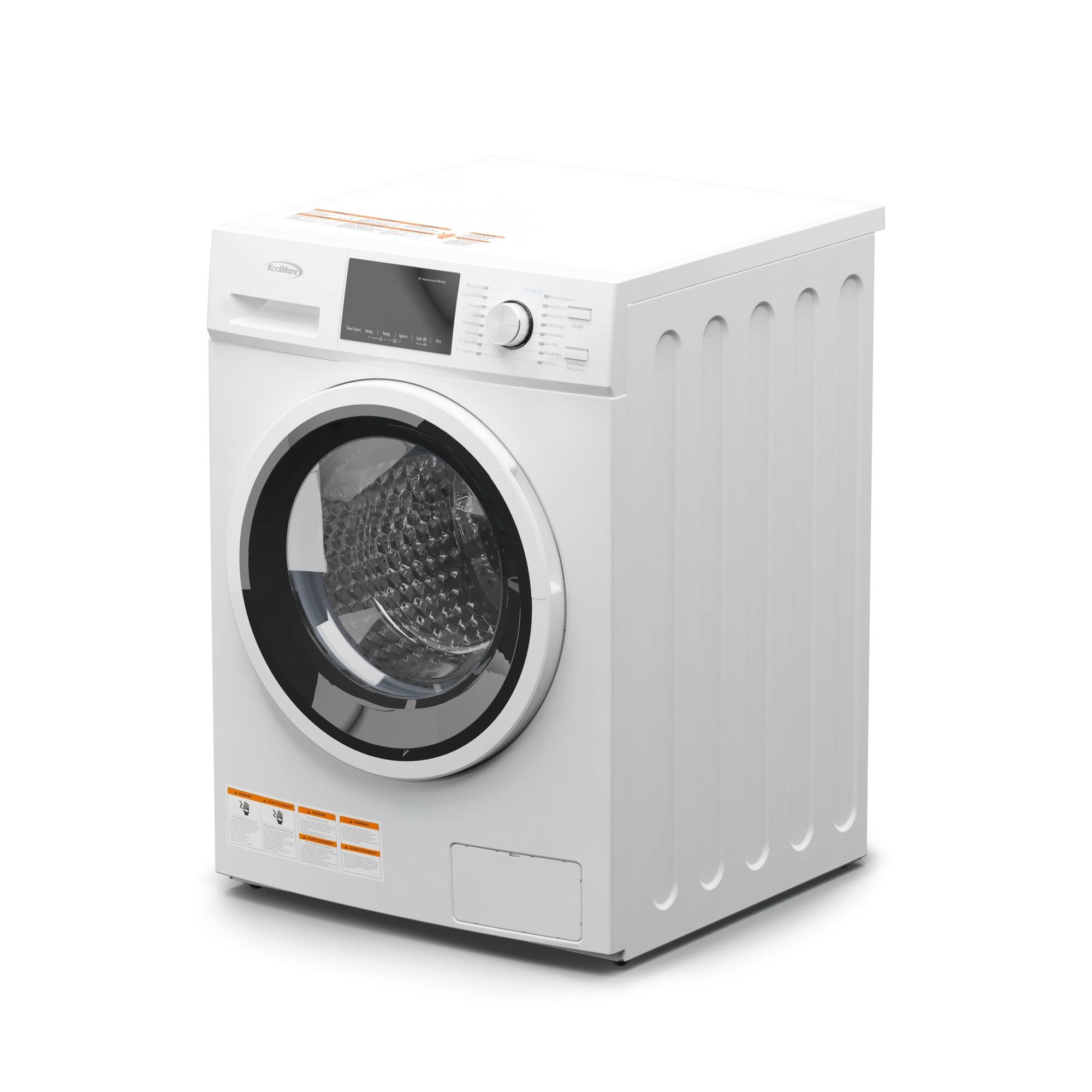 Angle. Koolmore - 2.7 cu. ft. All-in-One Washer & Dryer Combo in White, FLC-3CWH. - White.