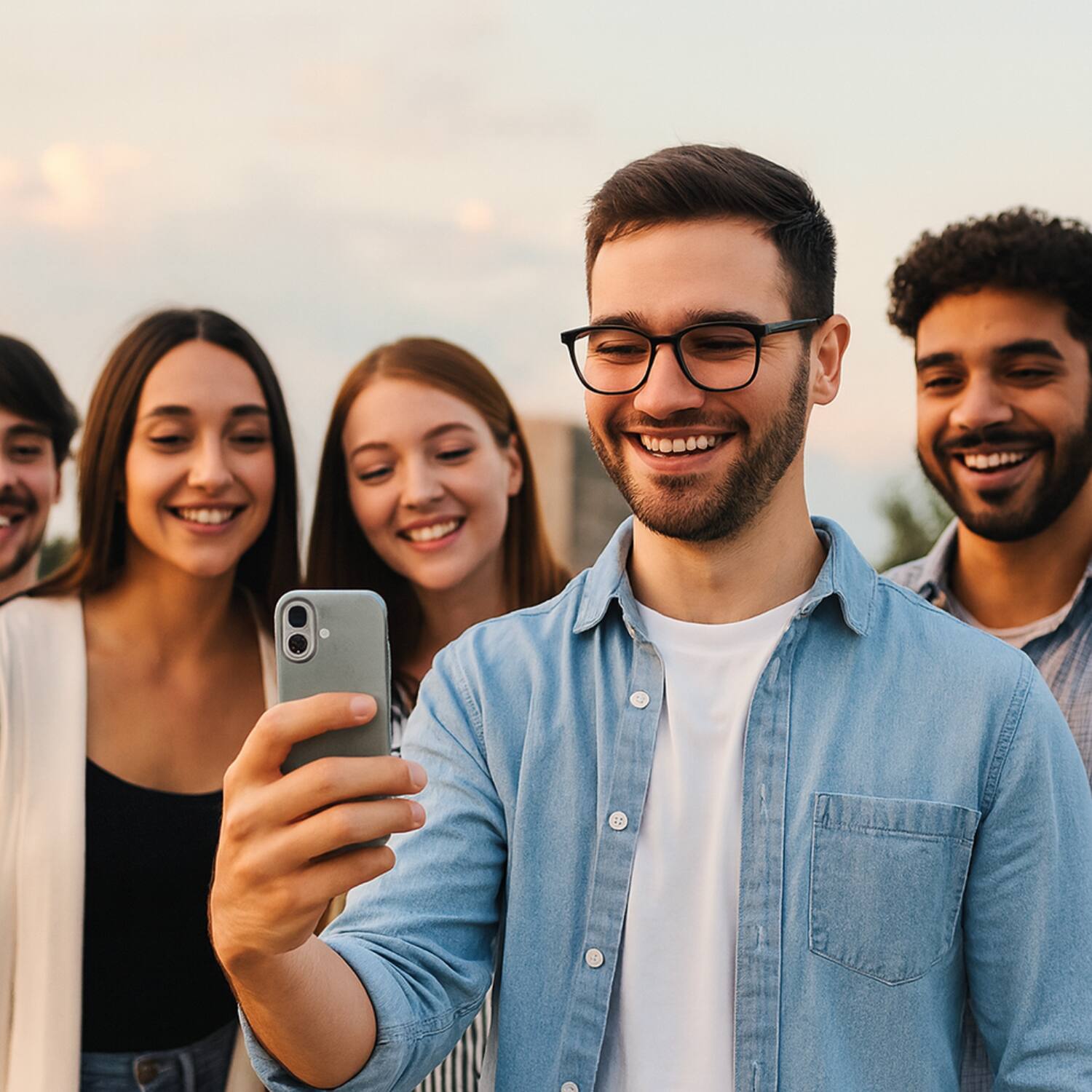 Alt View 3. SaharaCase - Apple iPhone 17 Vegan Leather Case | Compatible with Magsafe | Indy Series - Sand Gray.