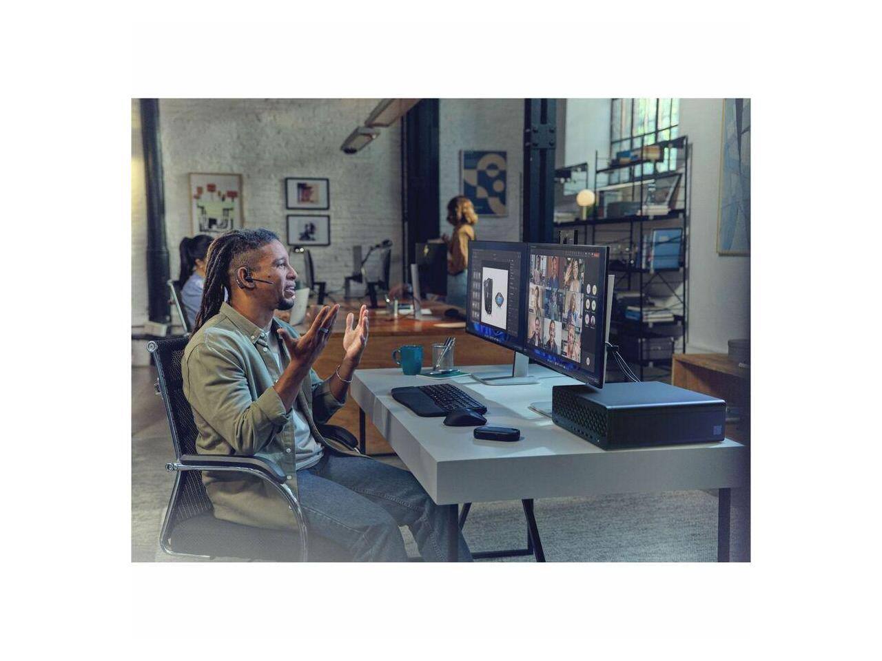 Alt View 5. HP - HP EliteDesk 8 G1i - Intel Core Ultra 5 235 - vPro - 16 GB - 512 GB SSD - Small Form Factor - Windows 11 Pro - Black.