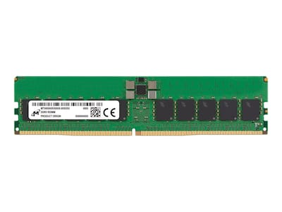 Crucial 32GB DDR5 6400MHz Registered DIMM Server Memory Green Crucial 32GB DDR5 6400MHz Registered DIMM Server Memory Green