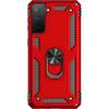 Front. SaharaCase - Military Kickstand Series Case for Samsung Galaxy S21 FE 5G - Red.