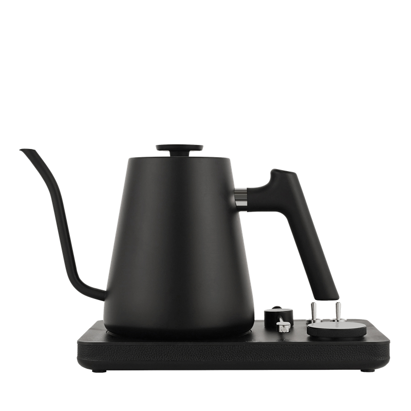 Lafeeca - DJ Electric Gooseneck Kettle - Pour Over Coffee & Tea - Turntable Design - Fast Water Boiler - Black