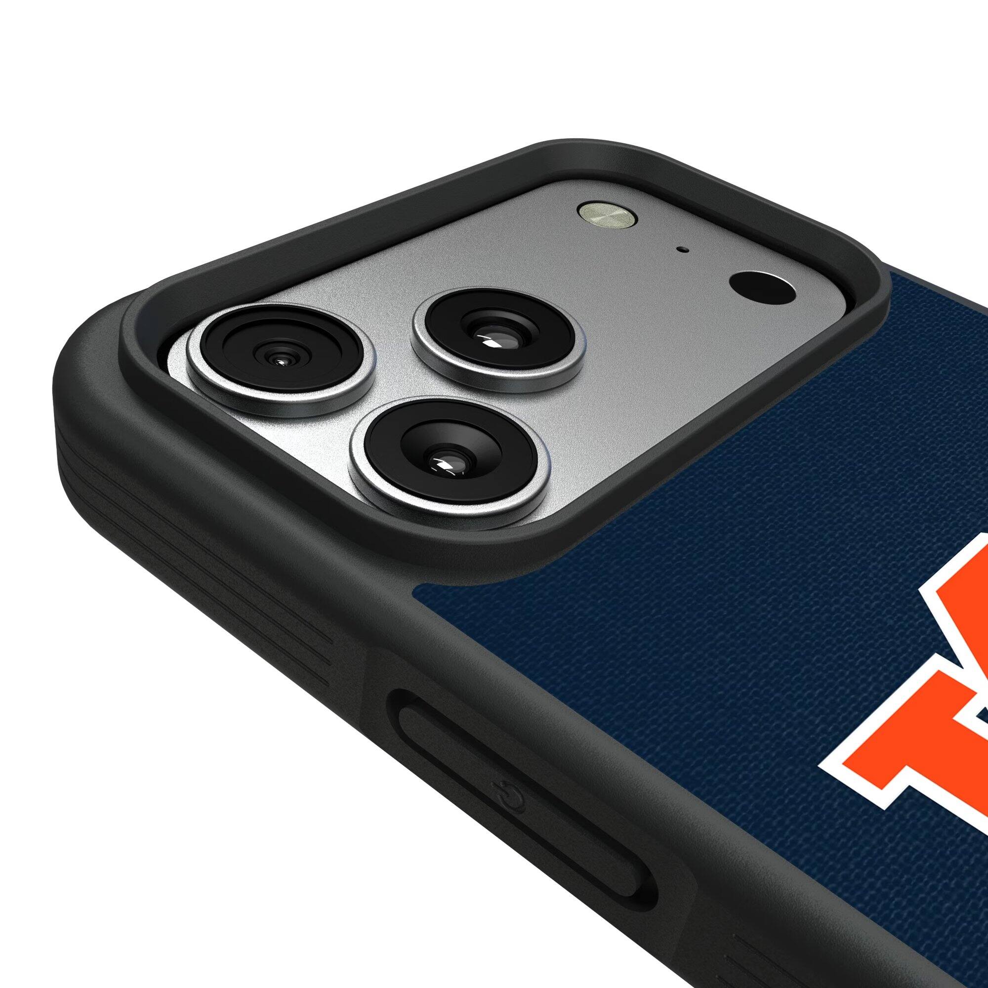 Alt View 2. Keyscaper - Auburn Tigers iPhone Solid Design Bump Case - 13 mini - Multicolor.