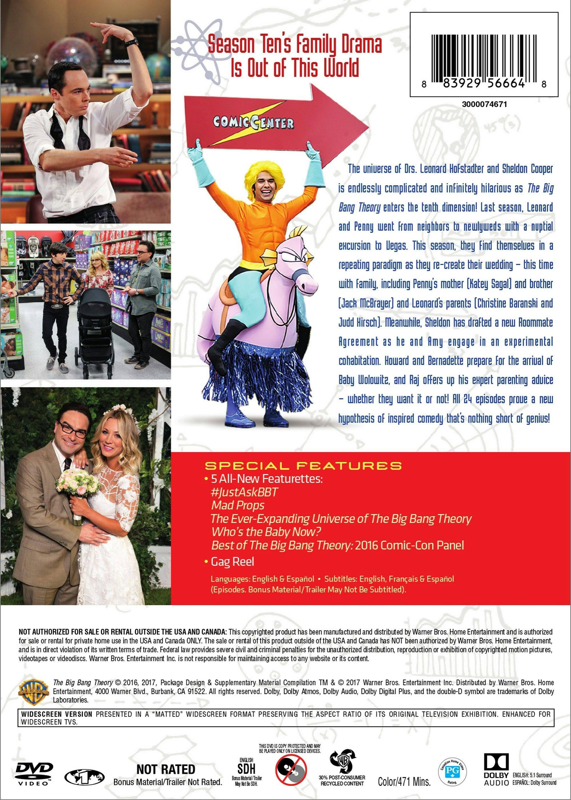 Angle. The Big Bang Theory: The Complete Tenth Season (Box Set) [DVD].