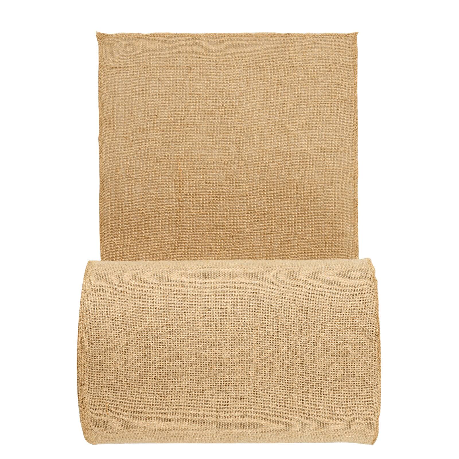 Alt View 5. VEVOR - Burlap Fabric Roll,14” x 150 ft &45 x 45 High Density Wide Natural Burlap Fabric Rolls,Jute Fabric Burlap Tree Wrap Roll - Natural Color.