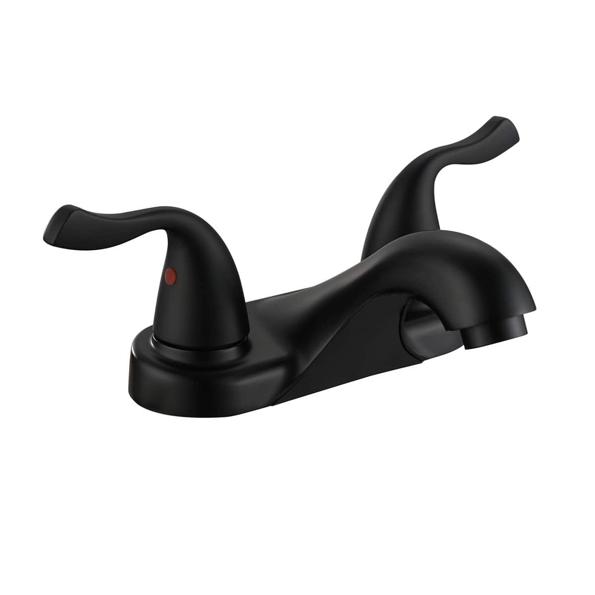 Bothwa Home - Two-Handle Bathroom Sink Faucet Lead-Free cUPC Mixer Double Handle Tap Deck Mounted - Matte Black