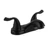 Front. Bothwa Home - Bothwa Home Two-Handle Bathroom Sink Faucet Lead-Free cUPC Mixer Double Handle Tap Deck Mounted - Matte Black.