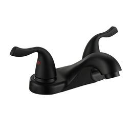 Bothwa Home - Two-Handle Bathroom Sink Faucet Lead-Free cUPC Mixer Double Handle Tap Deck Mounted - Matte Black