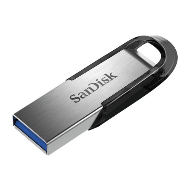 Left. SanDisk - SanDisk 32GB Ultra Flair USB 3.0 Flash Drive (10-Pack) with USB-C Adapter - Gray.
