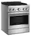 Angle. KitchenAid - 4.1 Cu. Ft. Slide-In Commercial Gas True Convection Range with Self-Cleaning and No Preheat Air Fry Mode - Stainless Steel.