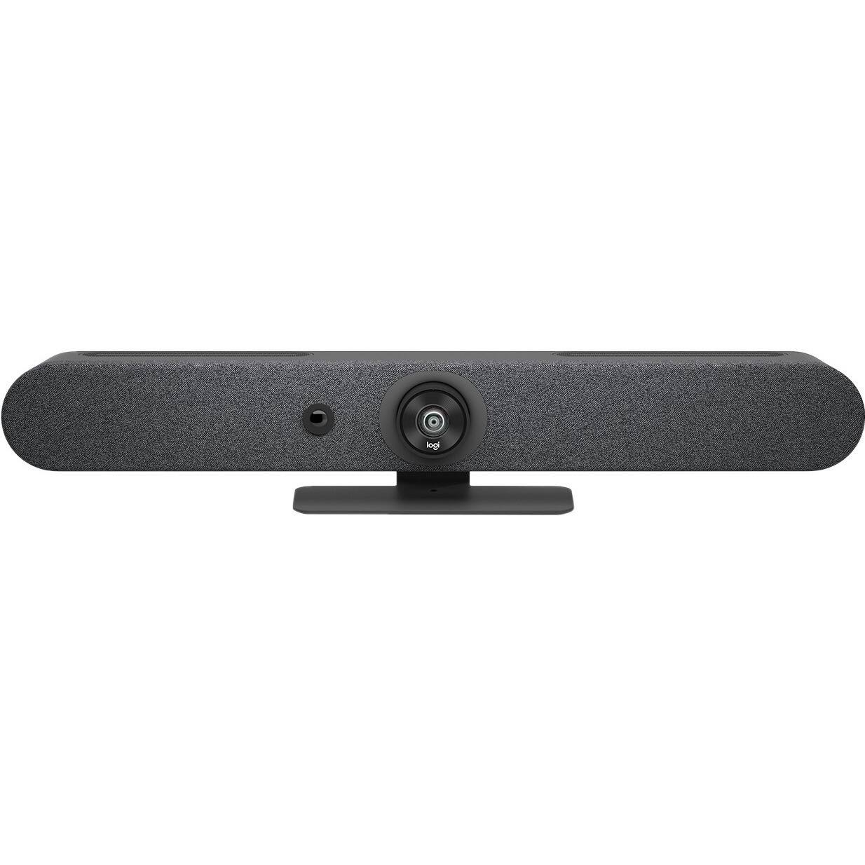 Alt View 8. Logitech - Logitech Rally Bar Mini Graphite Graphite - 3840 x 2160 Video - 4x Digital Zoom - Advanced sound pickup - AI-driven - Graphite.